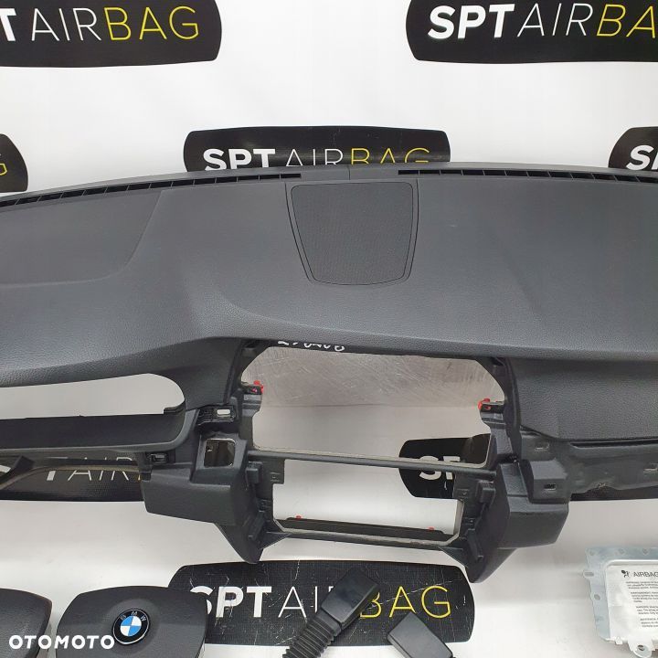 BMW F10 F11 DESKA ROZDZIELCZA KONSOLA KOKPIT PULPIT PODUSZKI AIRBAG AIR BAG PASY KIT SET - 3