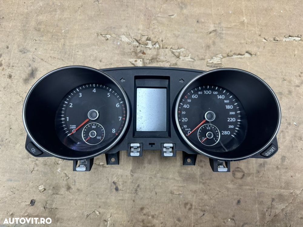 Kilometraj, ceasuri bord VW GOLF 6 GTI benzina cu 280km/h an 2008-2012 cod 5K6920870B - 1