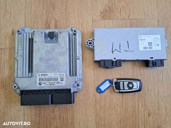 Kit pornire - calculator motor, modul CAS 4, cheie - original BMW F07+LCI F10+LCI F11+LCI F06+LCI F12+LCI F13+LCI F01+LCI F02+LCI F03+LCI F04 F25 F26