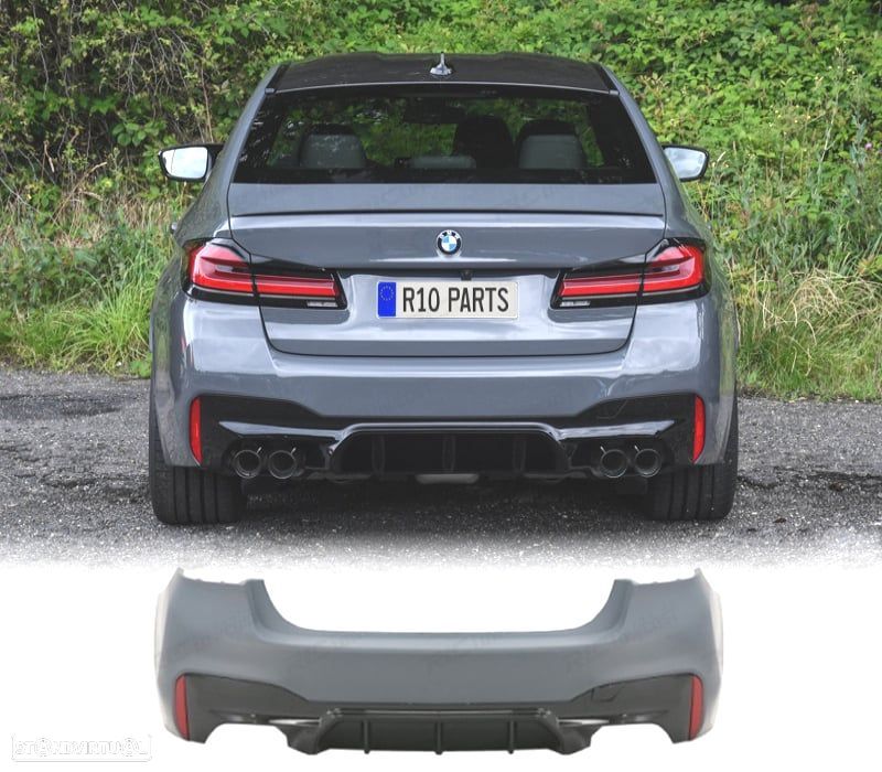 PARACHOQUES TRASEIRO BMW G30 LCI 21-23 LOOK M5 SAÍDA DUPLA - 1