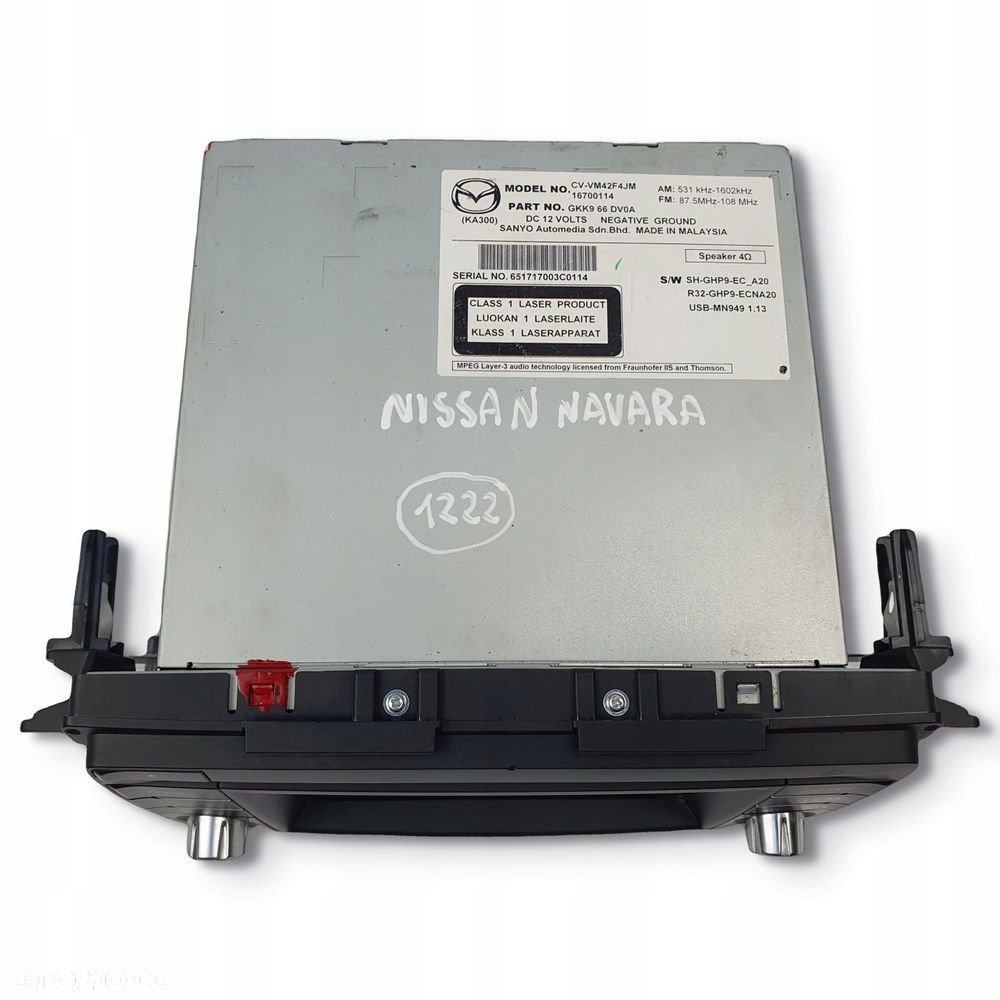 RADIO CD RADIOODTWARZACZ NAWIGACJA NAVI Mazda 6 III GKK966DV0A CV-VM42F4JM - 3