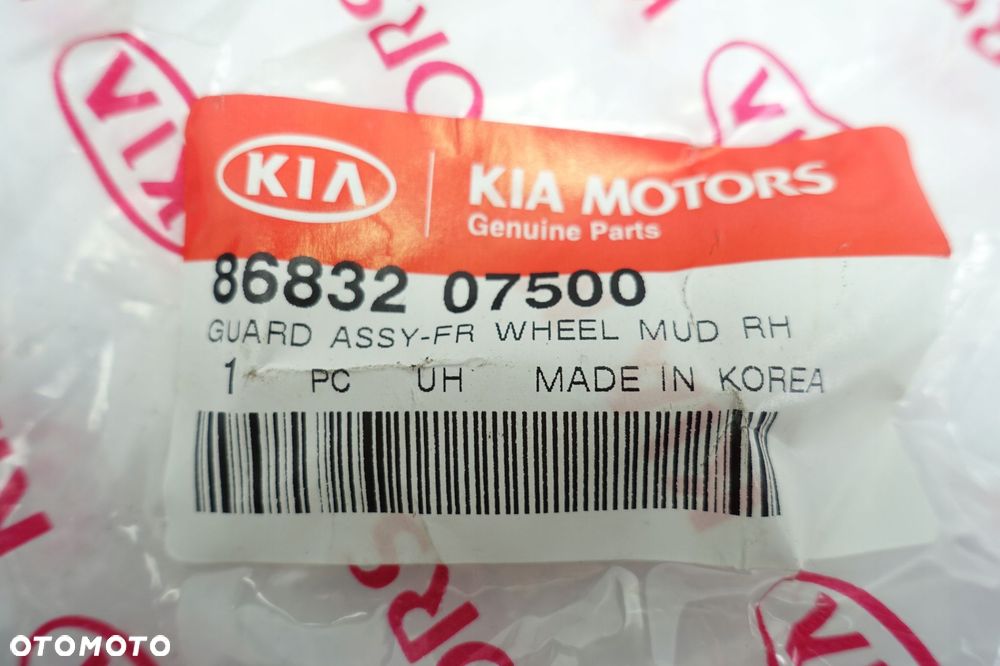 Kia Picanto TYLNY CHLAPACZ prawy tył 86832-07500 - 7