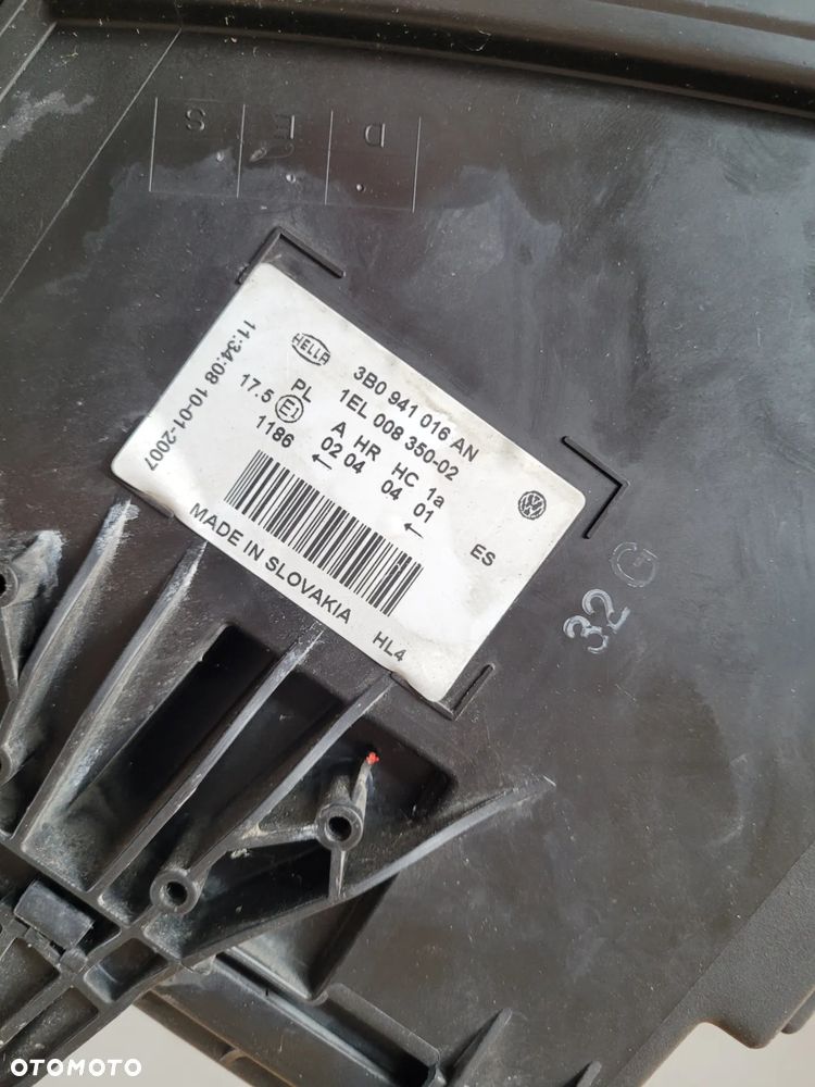 Lampa prawa przednia soczewka VW Passat B5 Lift FL 2002r Europa 3B0941016AN - 6