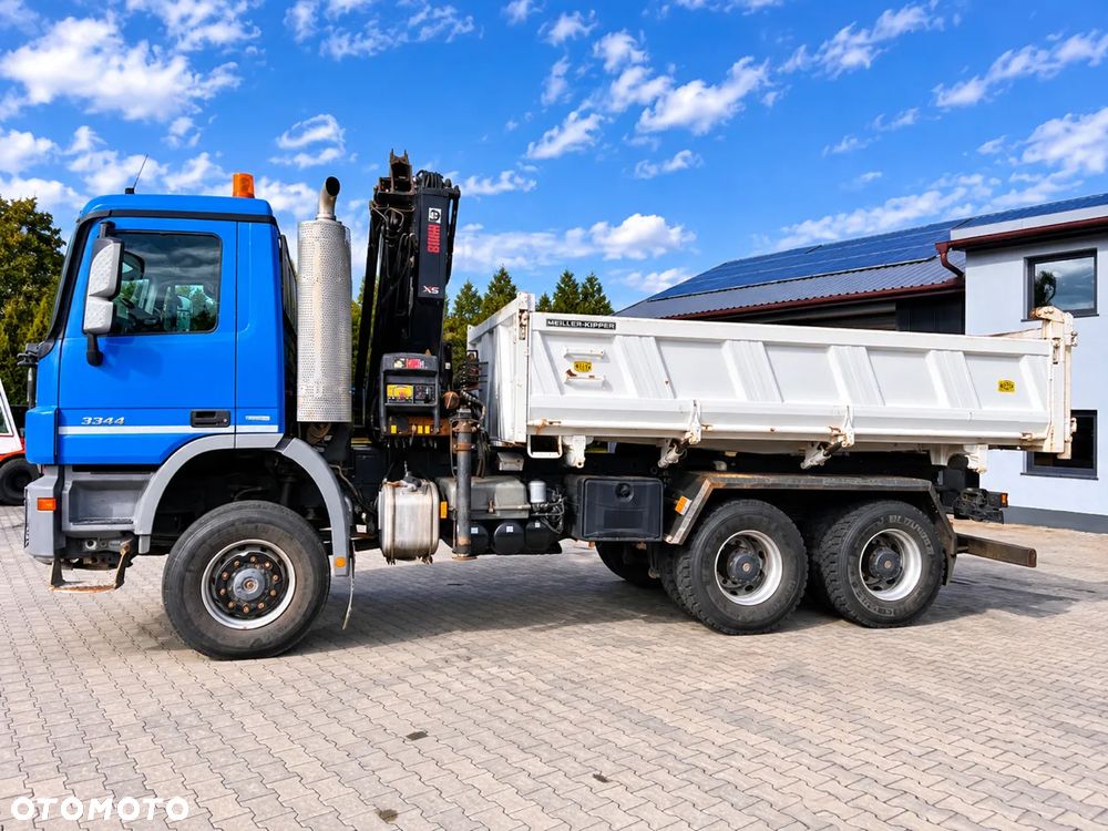 Mercedes-Benz ACTROS 3344 6x6 HDS HIAB 144-3, pilot, rotor, wywrotka meiller - 2