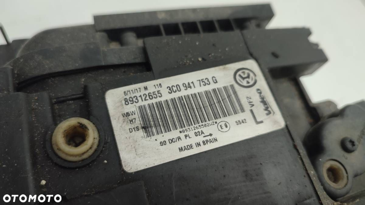 LAMPA LEWA XENON SKRĘTNY 3C0941753G PASSAT B6 EU - 5