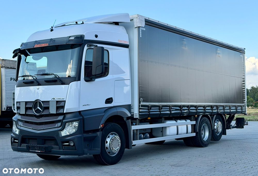 Mercedes-Benz ACTROS 2540 / FIRANKA / WINDA / 20 EUROPALET / OŚ PODNOSZONA / AUTOMAT / E6 / 2018 ROK / NISKI PRZEBIEG / SPROWADZONY - 1