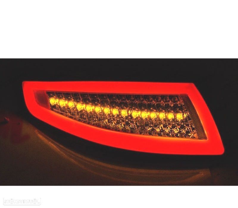 CONJUNTO DE FAROLINS PARA PORSCHE 911 997 04-09 LED BAR DINÂMICOS VERMELHO FUMADOS - 2
