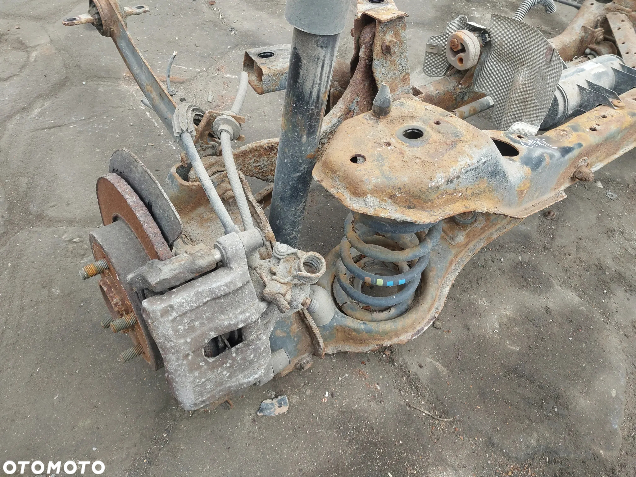 Belka tylna sanki tył tylne Ford C-Max Cmax 1 I Lift MK1 wachacz zacisk hamulcowy prawy lewy piasta amortyzator - 6