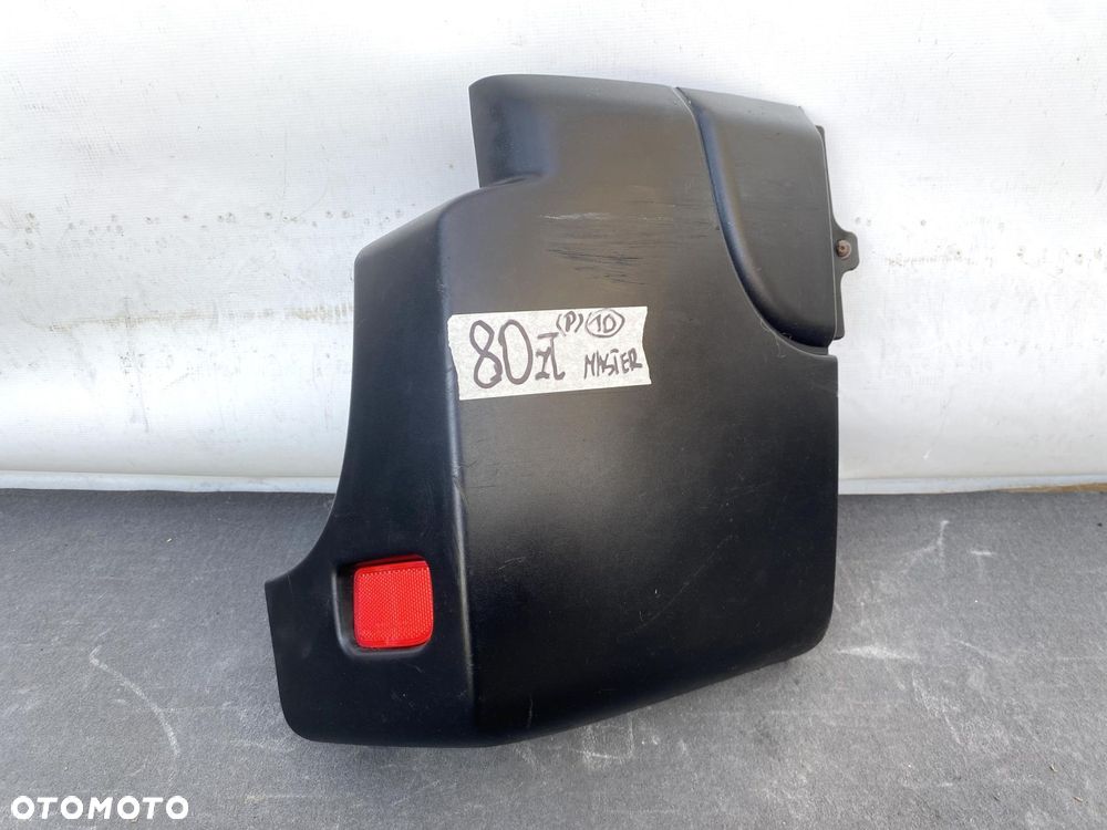 MASTER 3 MOVANO NV400 10- NAROŻNIK ZDERZAKA PRAWEGO TYLNEGO TYŁ CZARNY - 1