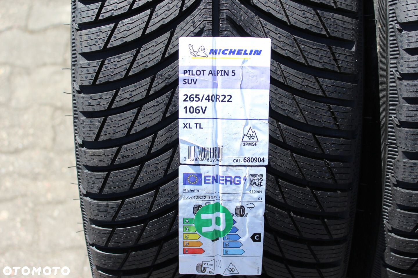 4x 265/40R22 MICHELIN PILOT ALPIN 5 SUV 106V XL 25r - 4