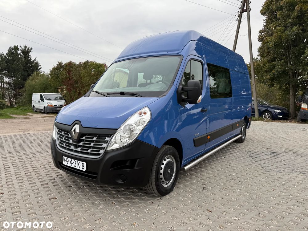 Renault Master MAX Długi Max Wyoski L3H3 2.3 Diesel Brygadówka Faktura VAT 23% 5 Osobowy Klimatyzacja Tempomat - 12