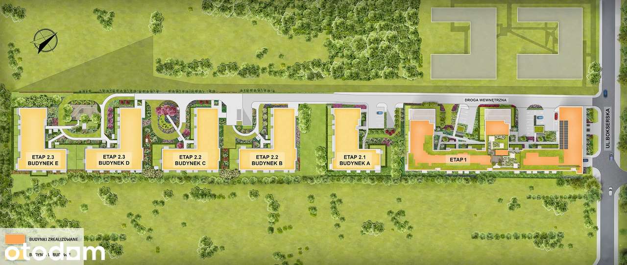 3-pokojowe mieszkanie 45m2 + balkon