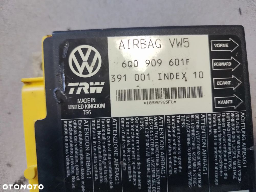 VW POLO MODUŁ PODUSZEK 6Q0909601F - 2