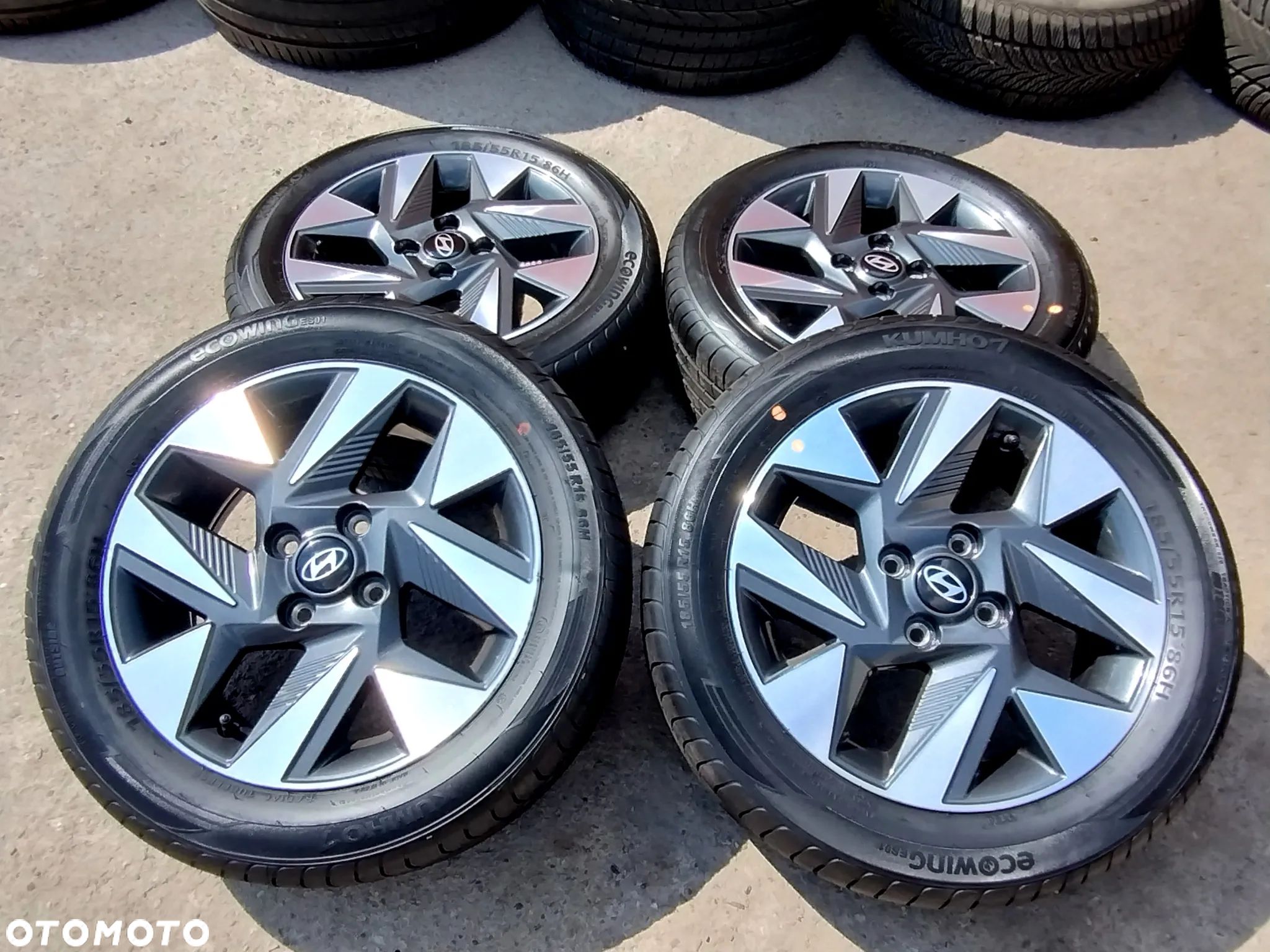 4x100 Felgi Aluminiowe Alufelgi 15 Koła Letnie Lato HYUNDAI ACCENT GETZ I10 KIA RIO PICANTO X CROSS Legnica ALU-RAD 185/55 23r. J.NOWE - 1