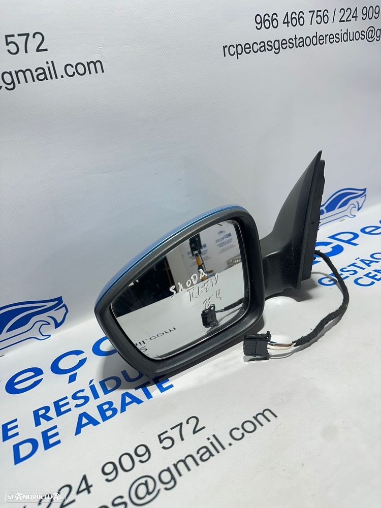 .ESPELHO RETROVISOR ESQUERDO SKODA Rapid 5JC857407C 2012 - 2019 - 2