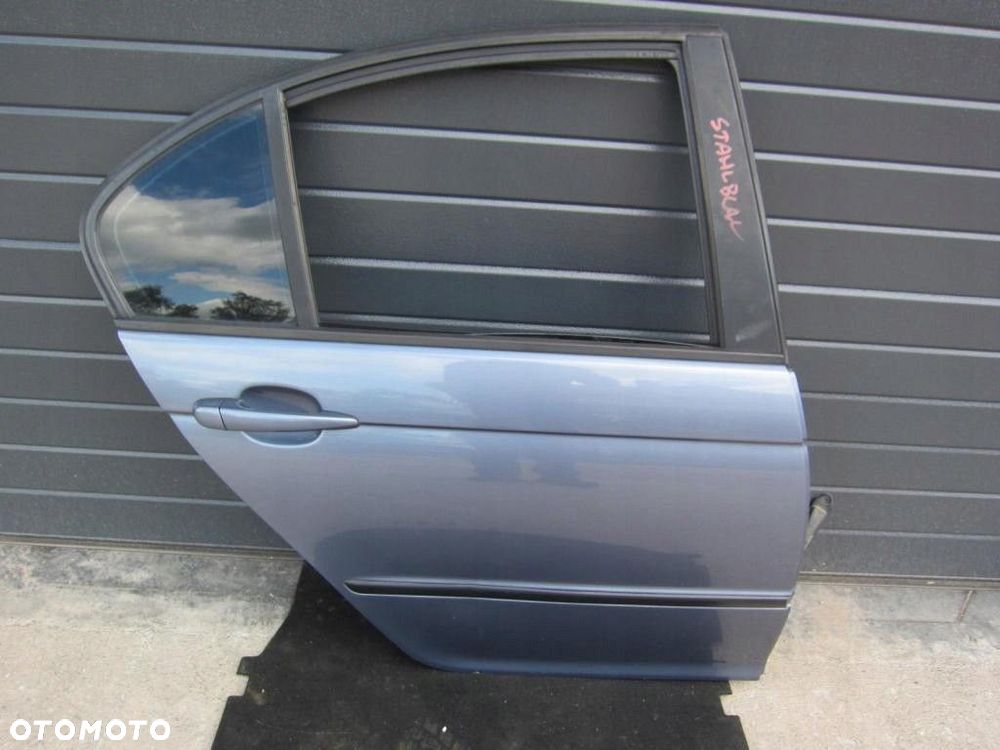 BMW E46 SEDAN DRZWI PRAWE TYLNE TYŁ STAHLBLAU PT - 3