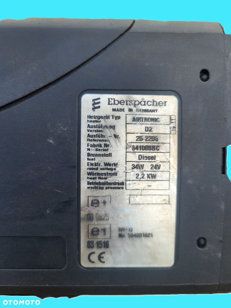 504001621 252203 Ogrzewanie Webasto Airtronic D2 Iveco Stralis Euro 5 - 2