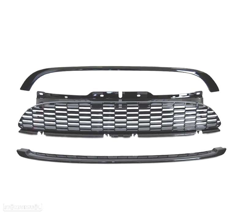 GRELHA MINI COOPER R56 R57 06-09 PRETO BRILHANTE - 2