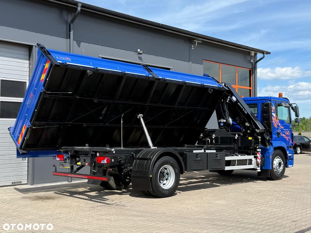MAN TGM TGL TGS 18.250 // Klimatyzacja / Kiper 6,55 m !! // wywrotka 3-S + HDS HMF 1420 - K2 // budowlanka // energetyka //żuraw dzwig kran crane // Świeżo sprowadzony!! - 16