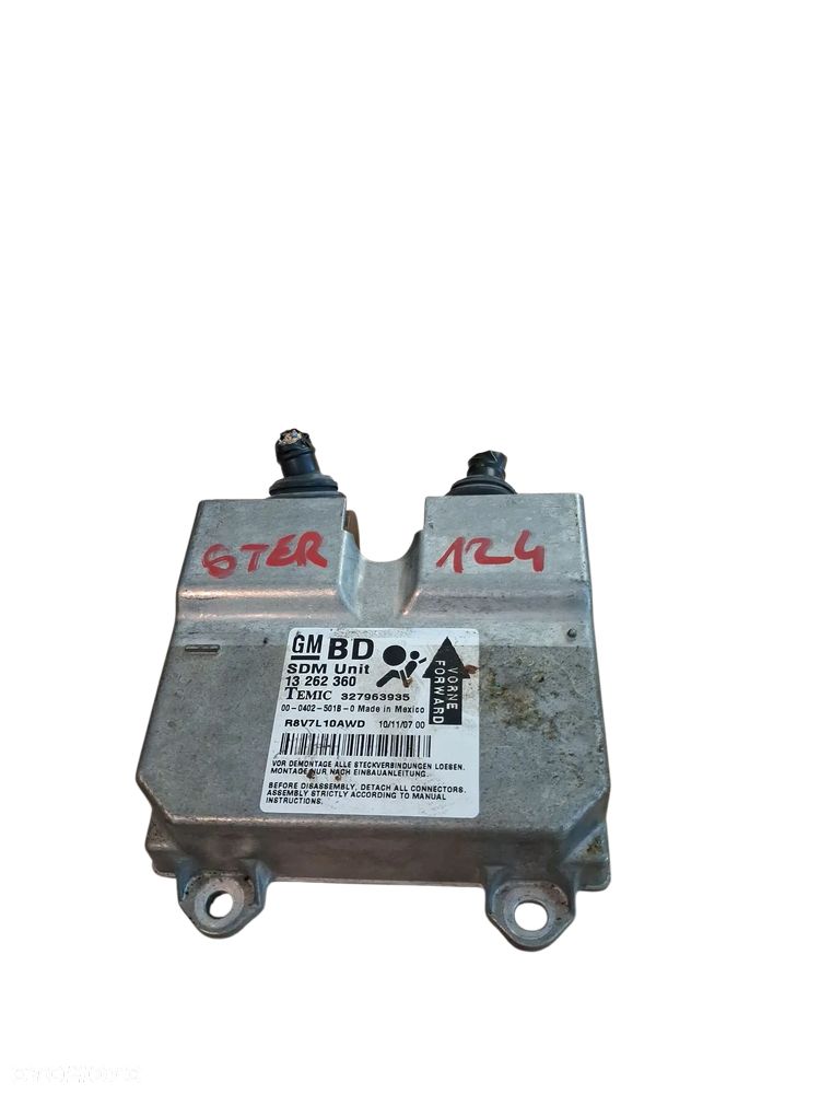 Sterownik KOMPUTER MODUŁ AIRBAG  OPEL CORSA D 1.3 DIESEL 13262360 - 1