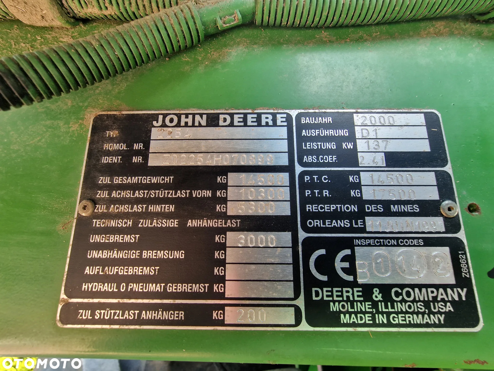 John Deere 2254, 2000r., 4.8m - 16