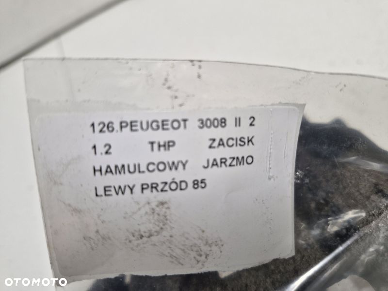 peugeot 3008 2 ii 1.2 thp zacisk hamulcowy lewy przód przedni jarzmo - 5