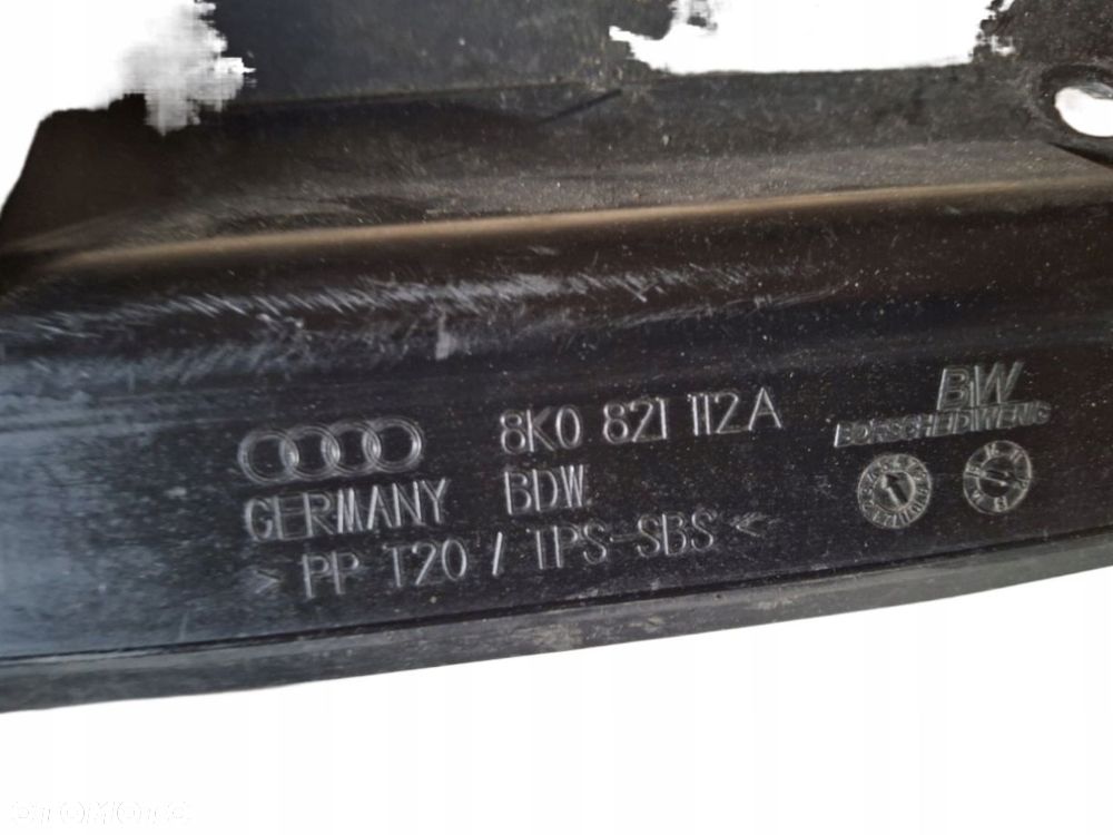 audi a4 b8 8k wygłuszenie błotnika prawy przód 8k0821112a - 2