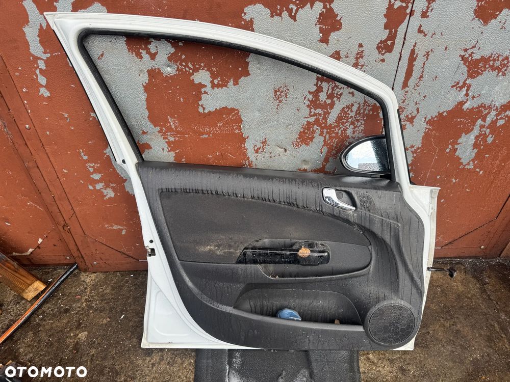 Drzwi lewe przednie Opel Corsa D białe - 3