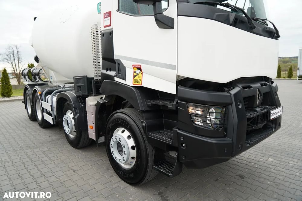 Renault C 430 / 8X4 / BETONIERĂ / CONVERTITOR 9 M3 / JANTE DIN ALIAJ / CAMERĂ / EURO 6 / - 10