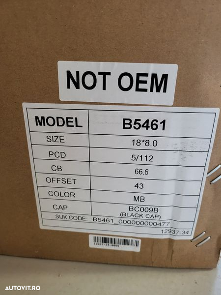 Jante 18'' Mercedes C E Klas Mertsedes 4piese - 8