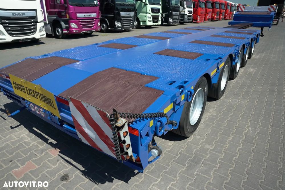 Faymonville REMORCĂ JOSĂ FAYMONVILLE / STZ-5AX / EXTENSIBILĂ / 5 AXE / MTA: 68 TONE / AXE DE DIRECȚIE / SUPORT / 19,1 M / SAF - 15