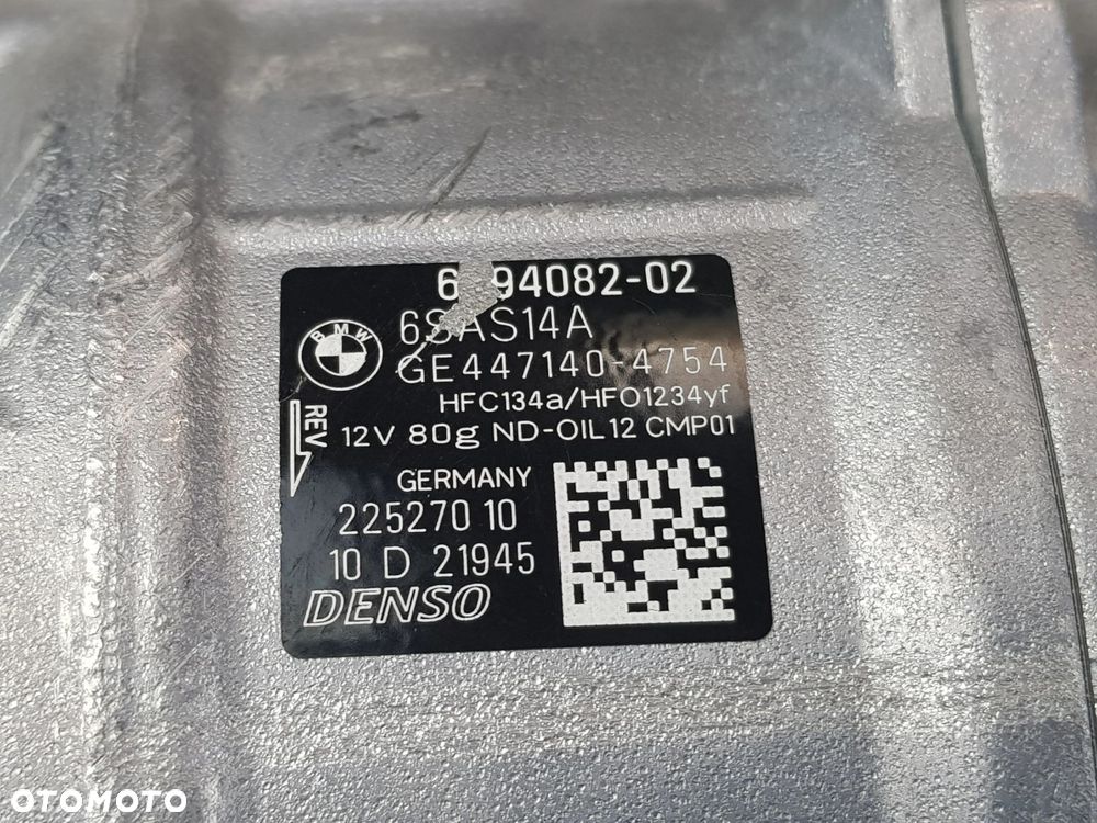 Kompresor Sprężarka klimatyzacji BMW F10 F20 F30 2.0d B47 6994082 - 10