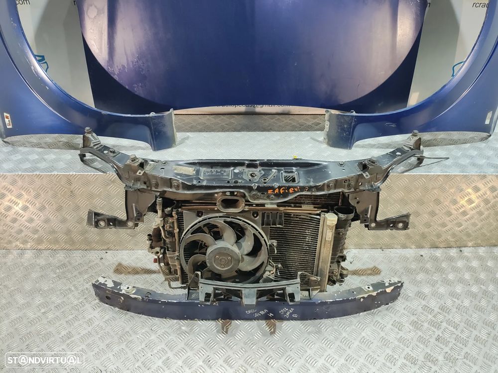 FRENTE COMPLETA OPEL ZAFIRA B A05 CAPOT PARACHOQUES GUARDA-LAMAS OTICAS RADIADOR VENTILADOR FRENTE FIBRA REFORÇO - 8
