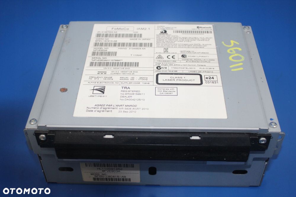 VOLVO S60 II V60 RADIO CZYTNIK PŁYT CD - 1