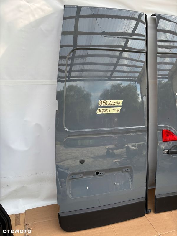 MASTER 3 i 4 MOVANO 18- drzwi tylne 2szt Lewe Prawe szare tył WYSOKIE H2 - 3