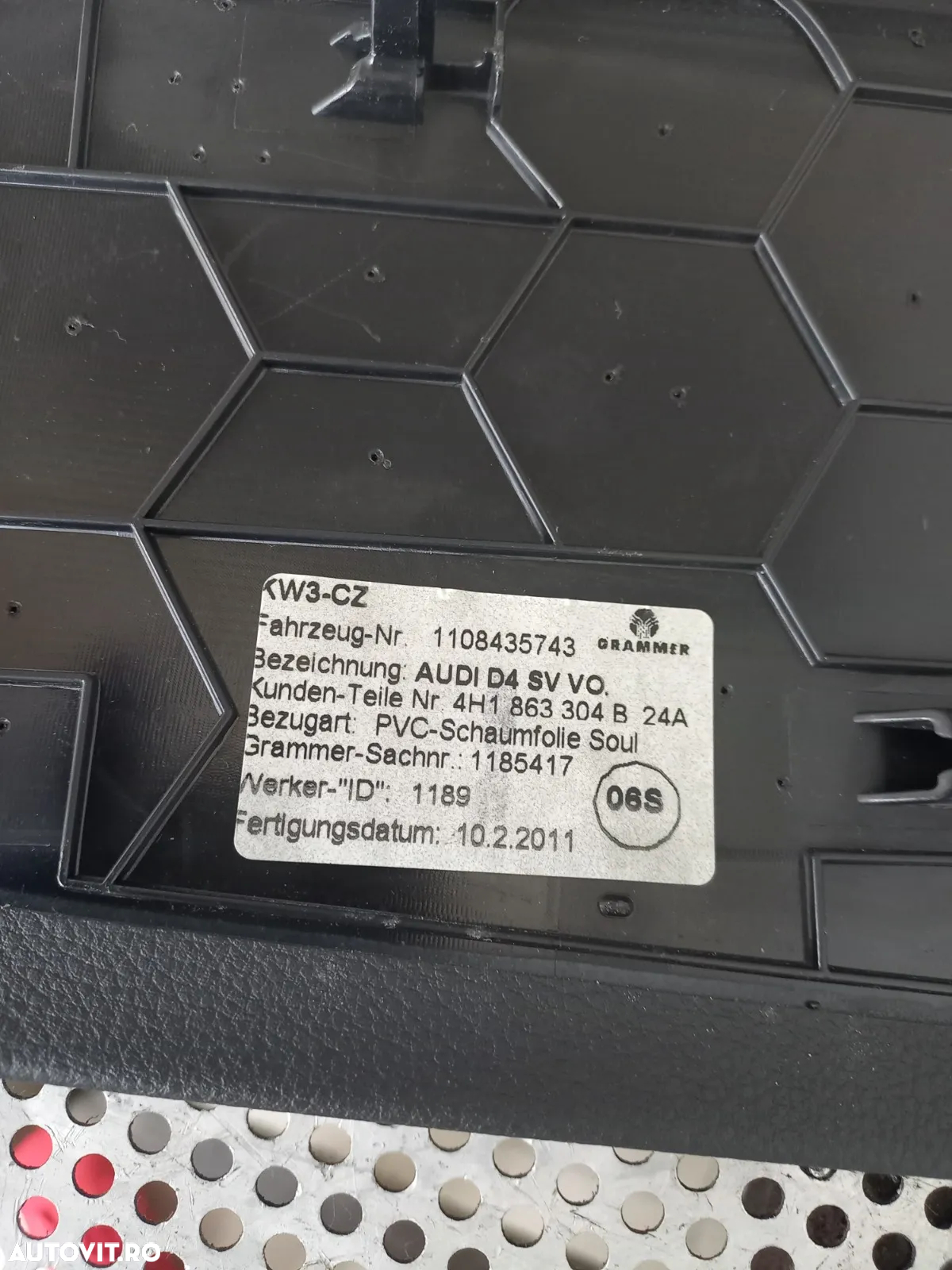 Ornament Lateral Cotiera Consola Centrala Audi A8 4H D4 An 2010-2011-2012-2013-2014-2015-2016-2017 - 7