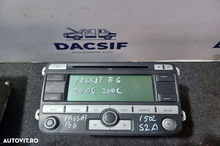 Radio cd 1K0035191D Volkswagen VW Passat B6 [2005 - 2010] Sedan 4-usi - 1