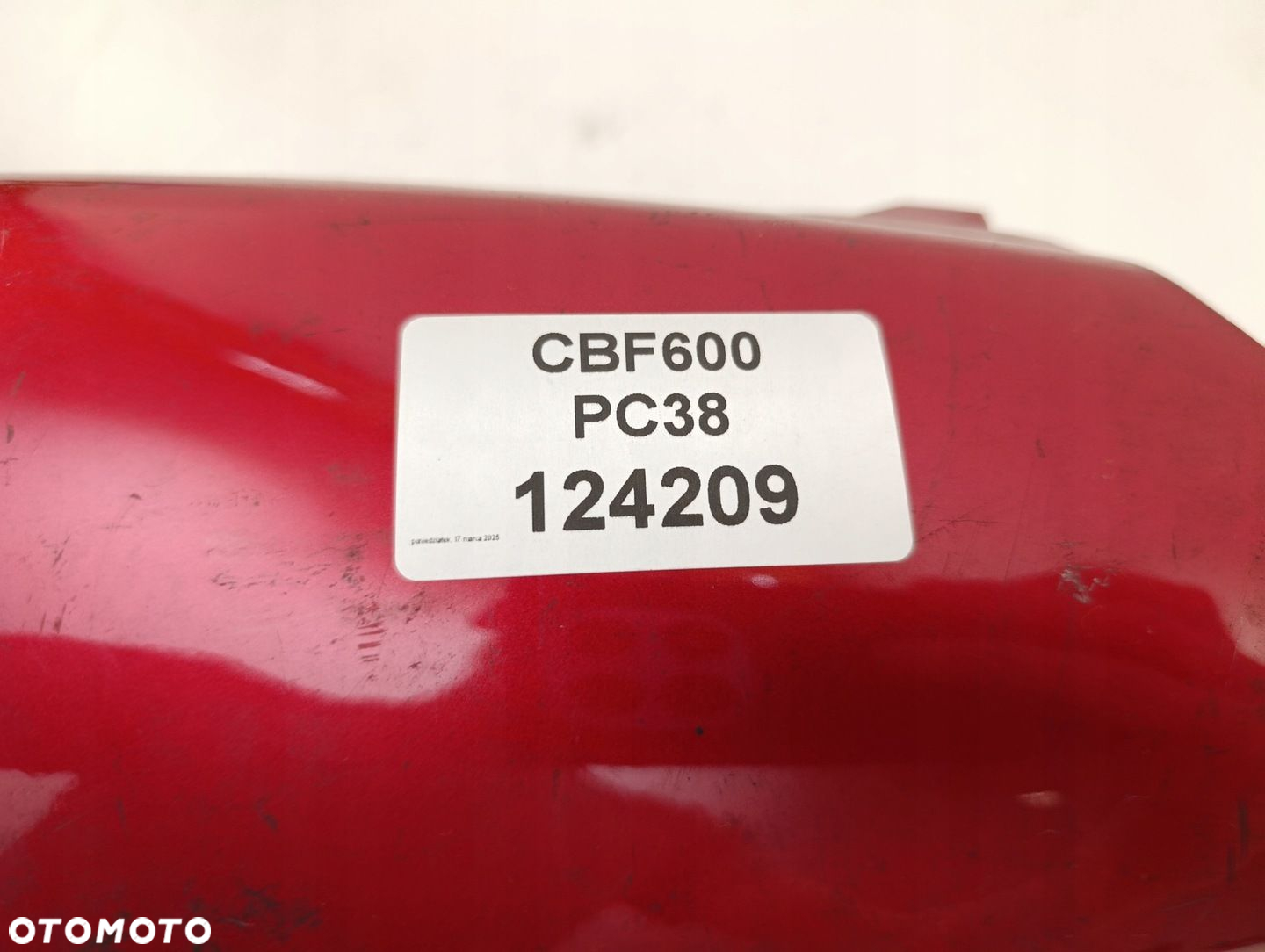 HONDA CBF 600 PC38 OGON ZADUPEK LEWY - 6
