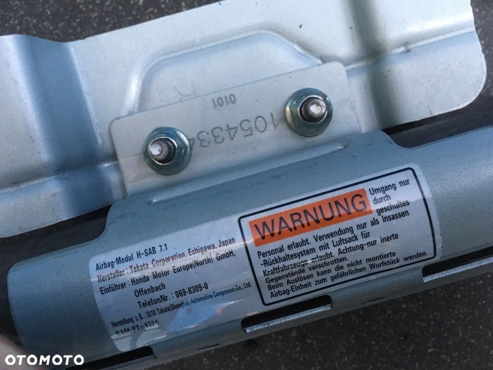 KURTYNA POWIETRZNA PRAWA HONDA JAZZ III - 2