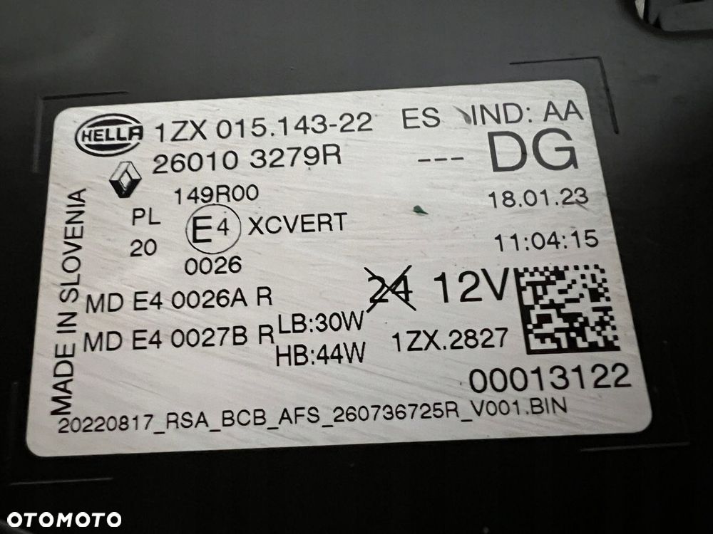 RENAULT MEGANE 5 V E-TECH FULL LED LAMPA LEWA PRAWA REFLEKTOR LEWY PRAWY - 12