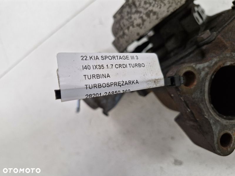 KIA SPORTAGE 3 III I40 IX35 1.7 CRDI TURBOSPRĘŻARKA TURBINA 28201-2A850 - 6