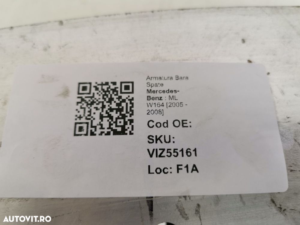 Armatura Bara Spate Mercedes-Benz ML W164 2005 2006 2007 2008 Original - 8