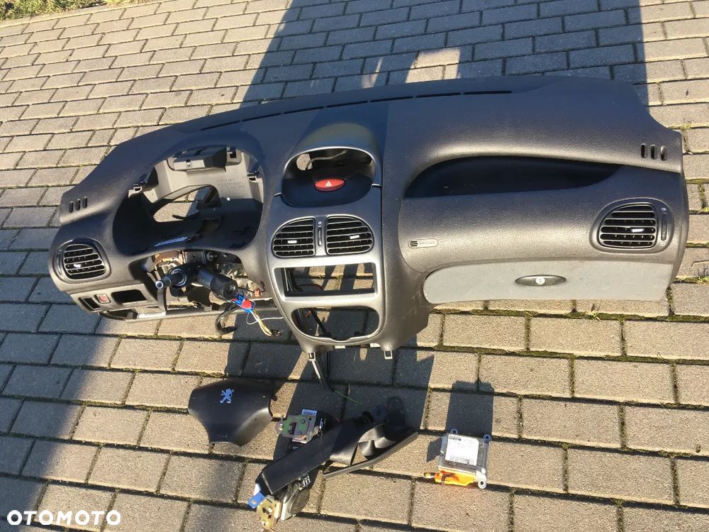 PEUGEOT 206 206CC KONSOLA DESKA ROZDZIELCZA AIRBAG - 1