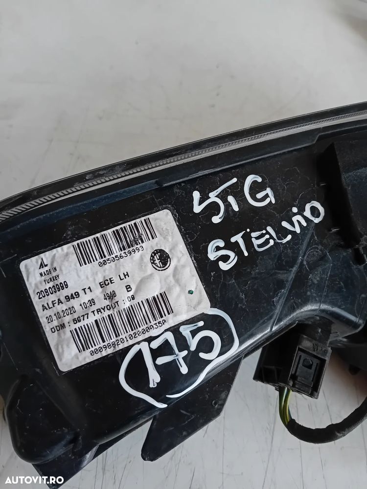 Stopuri Lampa Stop Tripla Stanga Dreapta Alfa Stelvio Quadrifoglio Facelift Originale LED Intacte - 7