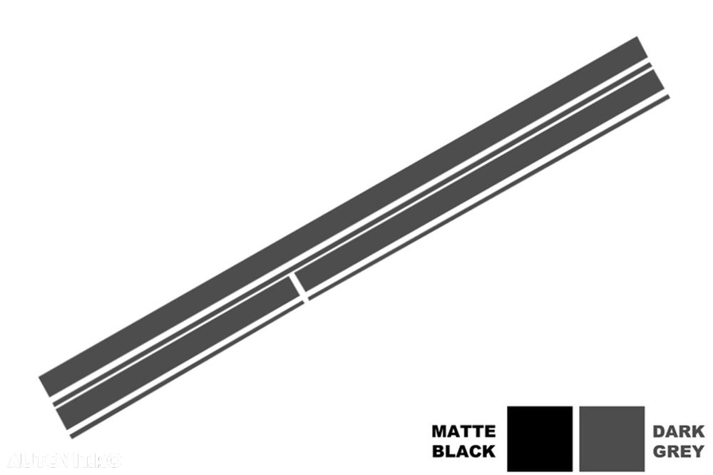 Set Stickere compatibil cu Capota Plafon Portbagaj si Laterale Gri Inc - 6