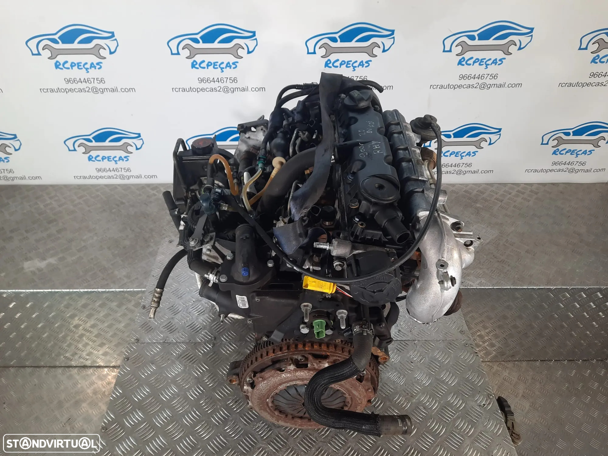 .Motor Completo RHY 2.0 Hdi 8v 90cv PSA Citroen Peugeot Injeção Siemens - 6