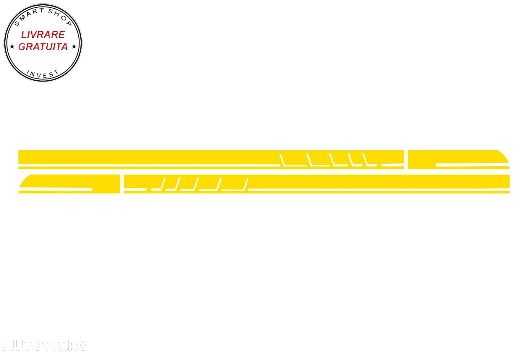 Stickere Laterale Galben Mat Mercedes CLA W117 C117 X117 (2013-2016) A Class W176 - livrare gratuita - 3