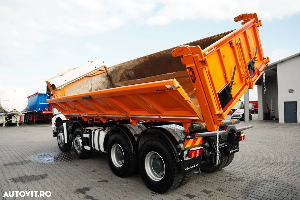 Mercedes-Benz AROCS 3243 / 8x4 / BASCUNĂ CU 2 LATE / MEILLER / BASCUNĂ HIDRAULICĂ / BORDMATIC / AUTOMATĂ / EURO 6 - 9