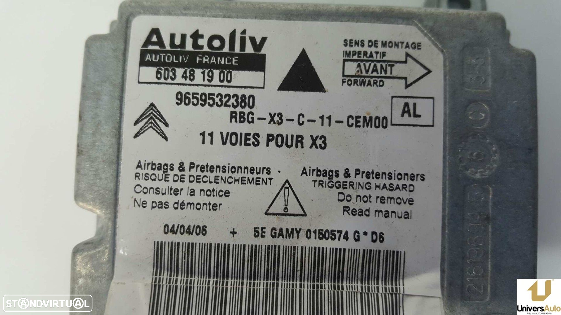 CENTRALINA DE AIRBAG CITROEN C5 BERLINA ATTRACTION - 6