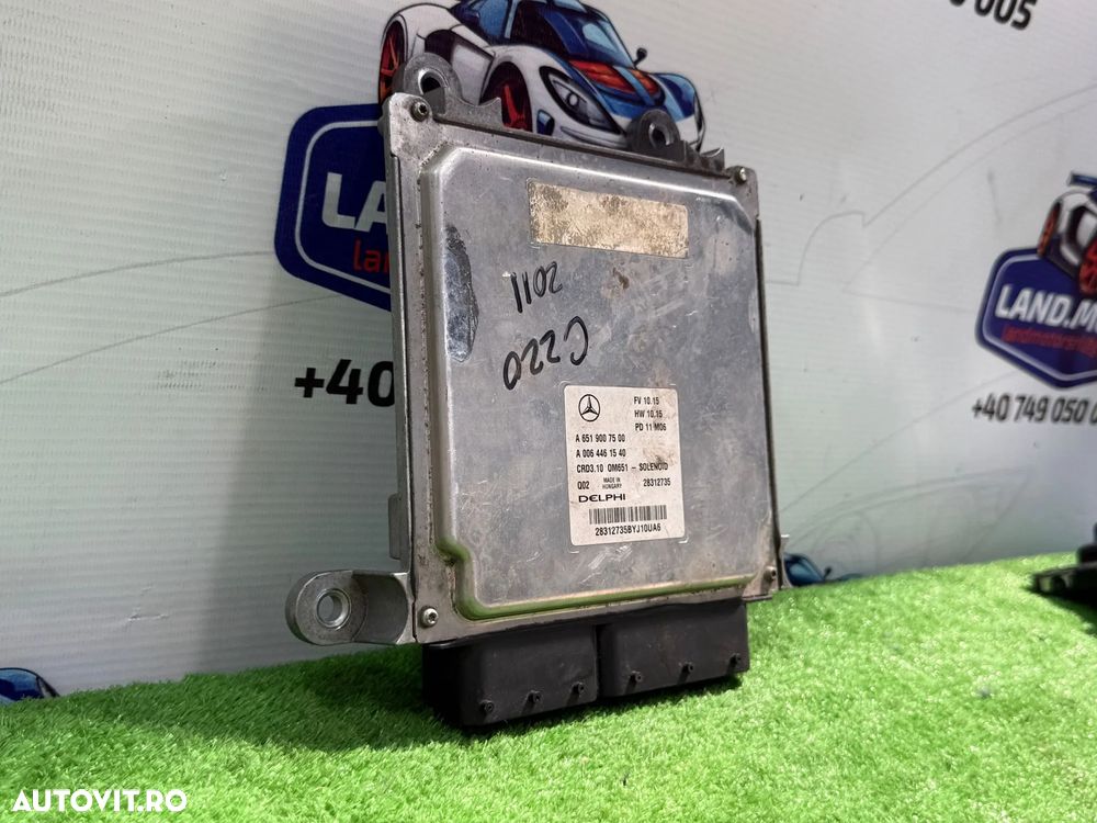 CALCULATOR MOTOR ECU MERCEDES BENZ C220 CDI 2011 2.1 DIESEL C-Class W204 COD OEM A6519007500 A0064461540 2007-2015 - 2